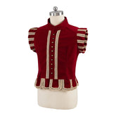 Halloweez Tudor Prince Red Vest - Authentic Medieval Renaissance Royal Nobleman Costume for Men - Halloweez